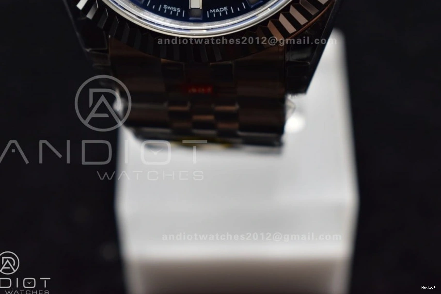 Blue SS A23J Best on SS Skydweller Jubilee Noob Dial Edition Bracelet 1124